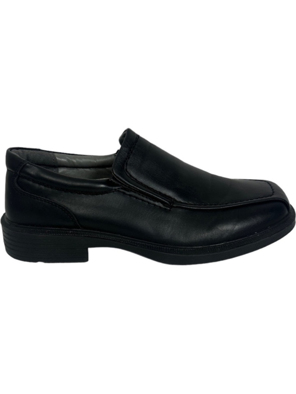 Deer Stags Dress Shoes Black Slip On Mens Size 7.5 Simulated Leather Greenpoint